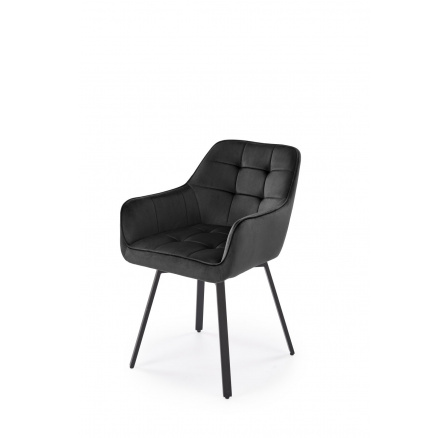 Jídelní otočná židle K588, Černý Velvet/Černá