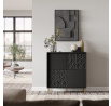 Komoda BULLET KM-2, černá/zlatá
