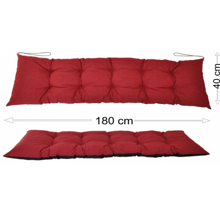 Podsedák 180x40 vínový melír