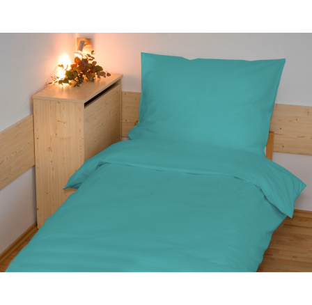 Povlečení francouzské bavlna UNI 200x200,70x90 tyrkysové