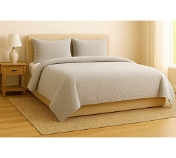 Francouzské mušelínové povlečení světle šedé 240x220