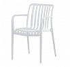 Zahradní židle plast, bílá, CT-X7029 WT