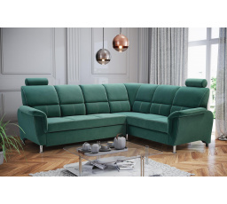 Rohová sedací souprava  P Nadia Velva 08 - zeleno/šedá