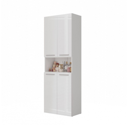 Koupelnová skříňka NOELI 2DK2K, Bílá/Bílý lesk Koupelnová skříňka NOELI 2DK2K, Bílá/Bílý lesk