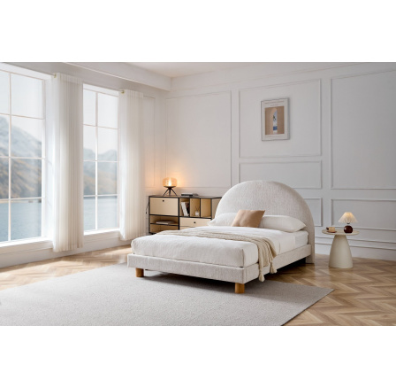 Čalouněná postel TURI 160, Béžová