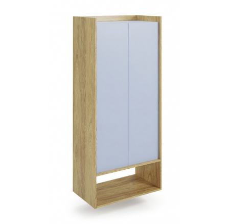 Komoda MOBIUS 2D, přírodní/modrá Komoda MOBIUS 2D, přírodní/modrá
