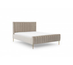 Čalouněná postel Nicole 140x200, Velutto 2/zlaté nohy