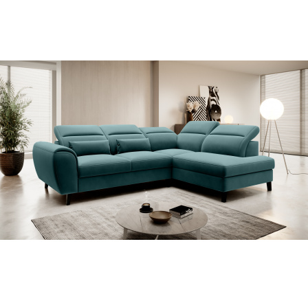 Rohová sedací souprava NOBLE, Velvetmat 38 Pravá