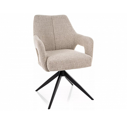 ŽIDLE OLSEN NOELLE ČERNÝ RÁM / BÉŽOVÁ 30