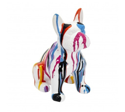 Figurka francouzského buldočka S bílá/ barevná