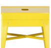 Barová židle Paris 66 cm žlutá inspirovaná Tolix