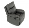 Polohovací křeslo, šedá, látka vintage, TV-4092 GREY3