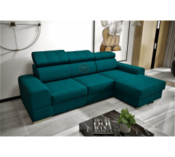 Rohová sedací souprava ROYAL MINI 260×160 - pravá, tyrkysová