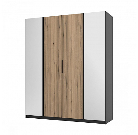 Skříň Keny VIII - černá/dub evoke