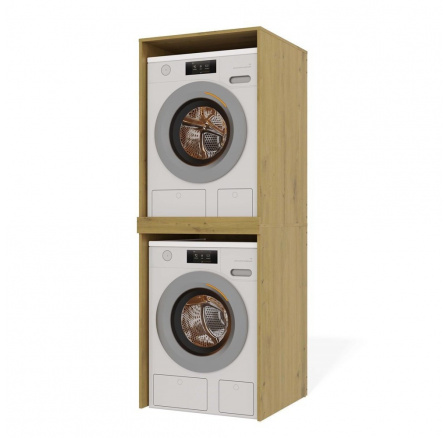Skříňka na pračku a sušičku Pema TWIN dub artisan