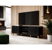 Tv komoda PAFOS RTV 150 2D2K, černá MAT