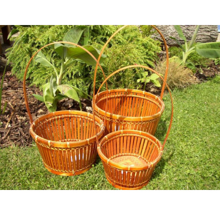 Bambusový košík set 3 ks Bambusový košík set 3 ks
