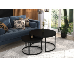 Konferenční stolek 2v1 OKIN Černý+Černý