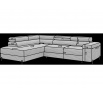 Rohová sedací souprava COLESIO - Levá, Modullo 20