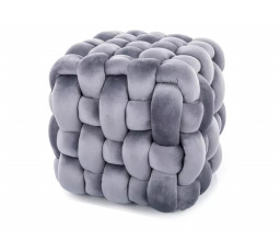 Taburet FARIS, VELVET Šedá 252