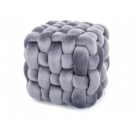 Taburet FARIS, VELVET Šedá 252