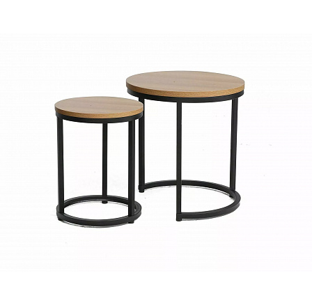 Konferenční stůl HOLA, dub/černý mat