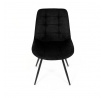 Jídelní židle, černá, látka, HC-T1130 BK2
