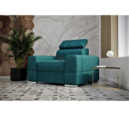 Křeslo ROYAL 114 cm - tyrkysová