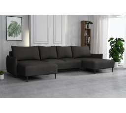 Sedací souprava Santino U Velo tmavě šedá