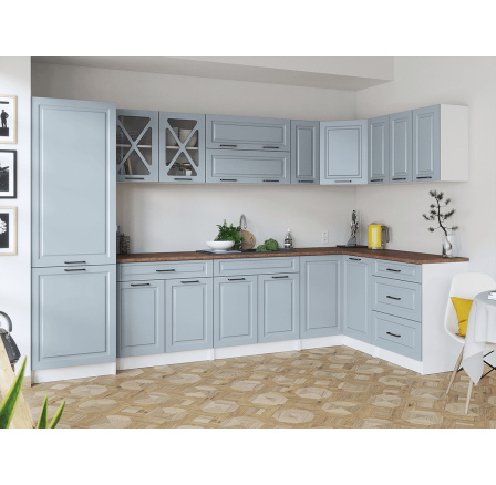 Rohová kuchyňská linka Simea denim MAT Rohová kuchyňská linka Simea denim MAT