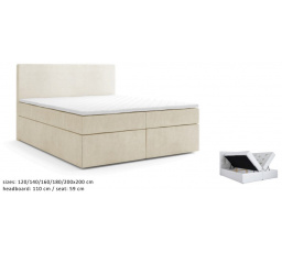 Kontinentální postel Bari 140x200