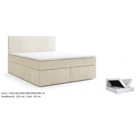 Kontinentální postel Bari 140x200