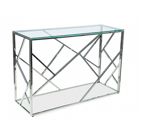 Konsola ESCADA C, transparent/stříbrná Konsola ESCADA C, transparent/stříbrná