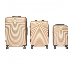Sada tří kufrů Béžová