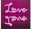 Akrylová LED lampa Love