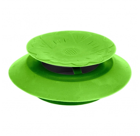 Silikonová zátka do dřezu zelená