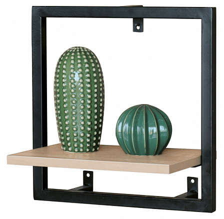 Polička, kov, hnědá, P-071 OAK