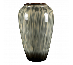 Váza keramická - zaoblená, 40 cm, šedá
