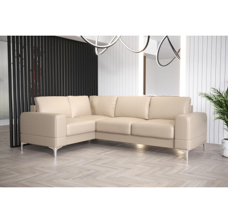 Rohová Kožená sedací souprava ARIA II 250x185 - levá, přírodní kůže - volitelná barva