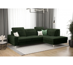 Rohová sedací souprava MALIBU MINI 180X250 - zelená , pravá
