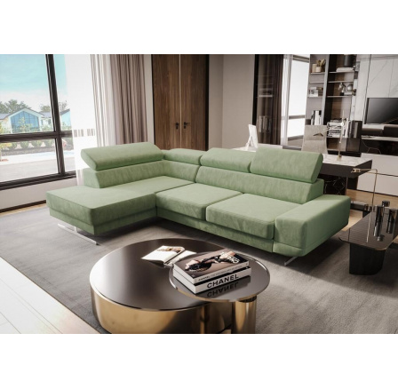 Rohová sedací souprava MILANO I - olivová, levá