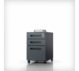 Kontejner pod stůl KATE 390 x 600 x 500 mm, antracitový