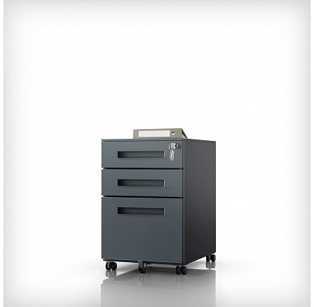 Kontejner pod stůl KATE 390 x 600 x 500 mm, antracitový