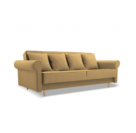 Pohovka rozkládací KRYSTYNA Žlutá, Norn 65