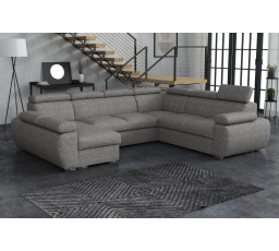 Sedací souprava Bodie U levá šedá