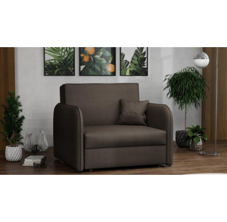 Rozkládací křeslo Vivian Loft I Mono 234 tmavě hnědá Rozkládací křeslo Vivian Loft I Mono 234 tmavě hnědá