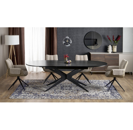 Rozkládací stůl SANDRO, černý