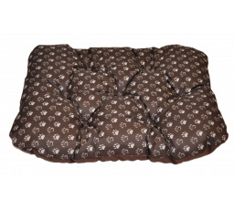 Podložka pro psa voděodolná zaoblená 80x60 cm tlapka hnědá