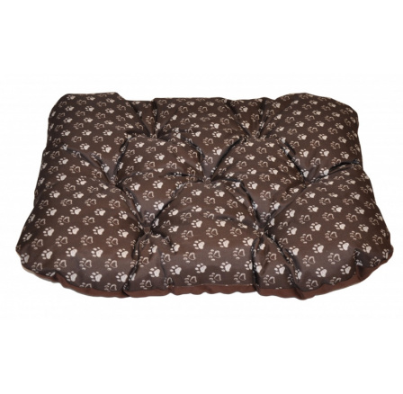 Podložka pro psa voděodolná zaoblená 80x60 cm tlapka hnědá