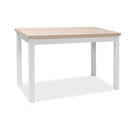 Jídelní stůl ADAM TABLE DUBB SONOMA / BÍLÁ MAT 120x68 Jídelní stůl ADAM TABLE DUBB SONOMA / BÍLÁ MAT 120x68